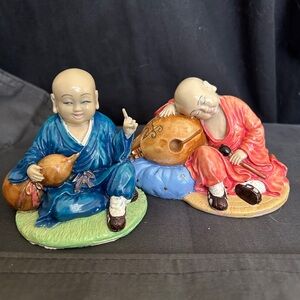 Colorful Monk Figurine Set